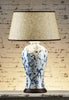 Ashleigh Table Lamp Base Blue/White - Magins Lighting Table Lamps Usually dispatches within 2-3 days. Please contact us to confirm prior to placing your order. Magins Lighting 