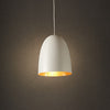 Dolce Pendant | White with Brass Lining - Magins Lighting Pendant Usually dispatches within 2-3 days. Please contact us to confirm prior to placing your order. Magins Lighting 