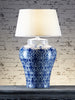 Churchill Table Lamp Base Blue/White - Magins Lighting Table Lamps Usually dispatches within 2-3 days. Please contact us to confirm prior to placing your order. Magins Lighting 
