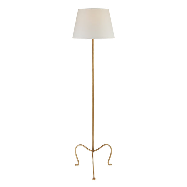 Albert Petite Floor Lamp | Aged Brass