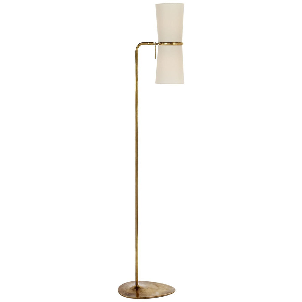 Clarkson Floor Lamp | Aged Brass