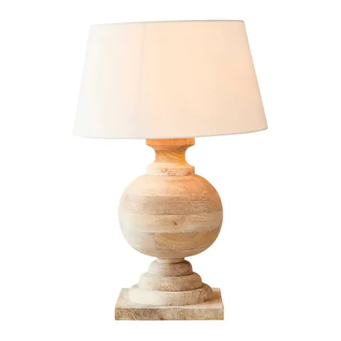 Coach Natural Timber Table Lamp