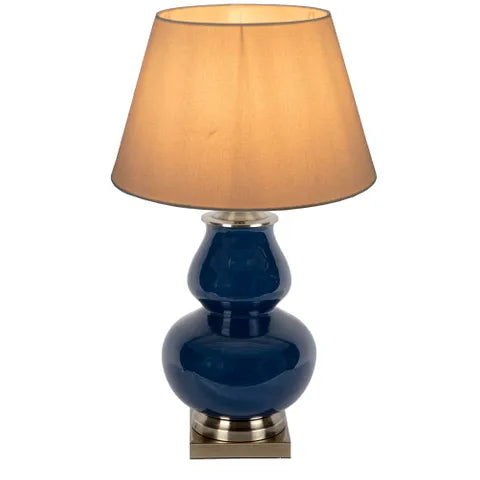Matisse Midnight Blue Ceramic Table Lamp Magins Lighting