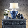 Churchill Table Lamp Base Blue/White - Magins Lighting Table Lamps Usually dispatches within 2-3 days. Please contact us to confirm prior to placing your order. Magins Lighting 