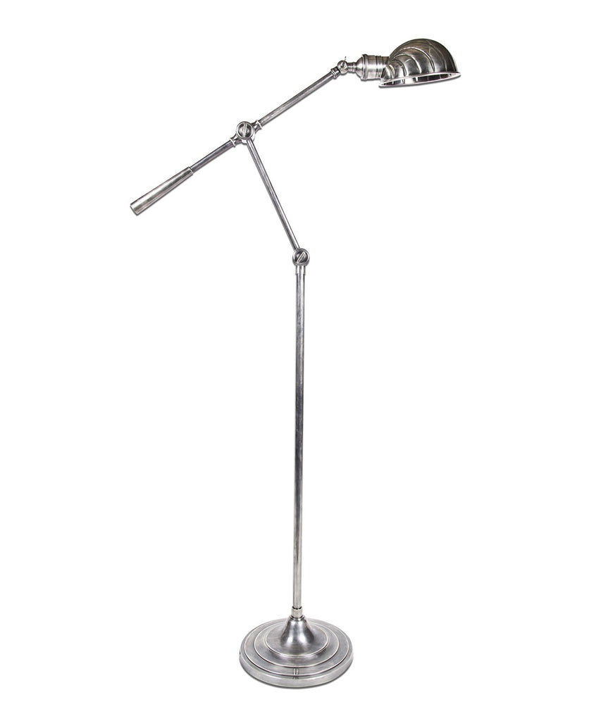 Calais Floor Lamp - Aged Nickel - Magins Lighting Desk & Floor Lamps Usually dispatches within 2-3 days. Please contact us to confirm prior to placing your order. Magins Lighting 