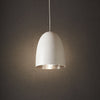 Dolce Pendant | White with Silver Lining - Magins Lighting Pendant Usually dispatches within 2-3 days. Please contact us to confirm prior to placing your order. Magins Lighting 