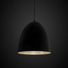 Egg Pendant | Black & Silver - Magins Lighting Pendant Usually dispatches within 2-3 days. Please contact us to confirm prior to placing your order. Magins Lighting 