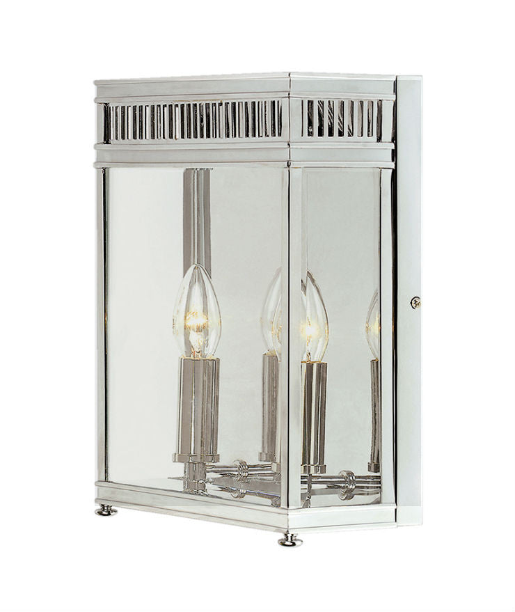 Holborn Wall Lantern | Large | Chrome - Magins Lighting Exterior Wall Lamps Lead Time: 5 - 6 Weeks Magins Lighting 