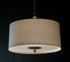 Hudson | Aged Brass with Linen Shade - Magins Lighting Fabric Pendant Lead Time: 5 - 6 Weeks Magins Lighting 