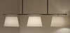 Gloucester 3 Light Pendant  | Polished Nickel with Off White Linen Shades - Magins Lighting Fabric Pendant Lead Time: 8 - 10 Weeks Magins Lighting 