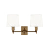 Lexington Double | Aged Brass | White Shade - Magins Lighting Interior Wall Lamps Lead Time: 8 - 10 Weeks Magins Lighting 