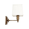 Lexington Single | Aged Brass | White Shade - Magins Lighting Interior Wall Lamps Lead Time:8 - 10 Weeks Magins Lighting 