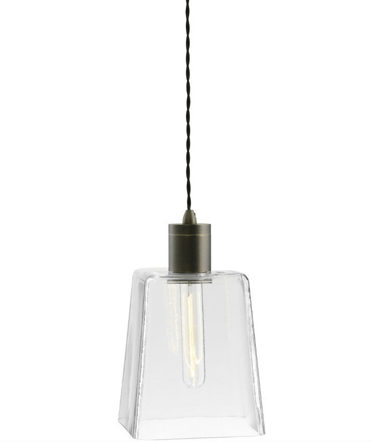Parlour | Square - Square | Bronze - Magins Lighting Glass Pendant Lead Time: 1 - 2 Weeks Magins Lighting 
