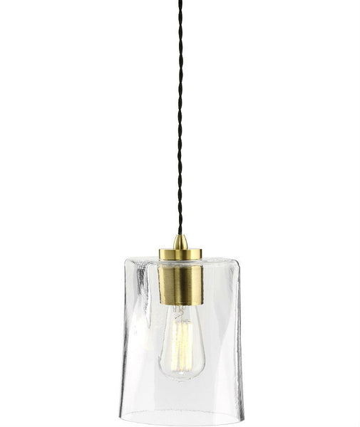 Parlour | Square - Round | Aged Brass - Magins Lighting Glass Pendant Lead Time: 1 - 2 Weeks Magins Lighting 