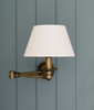 Portland Swing Arm | Aged Brass (shade included)