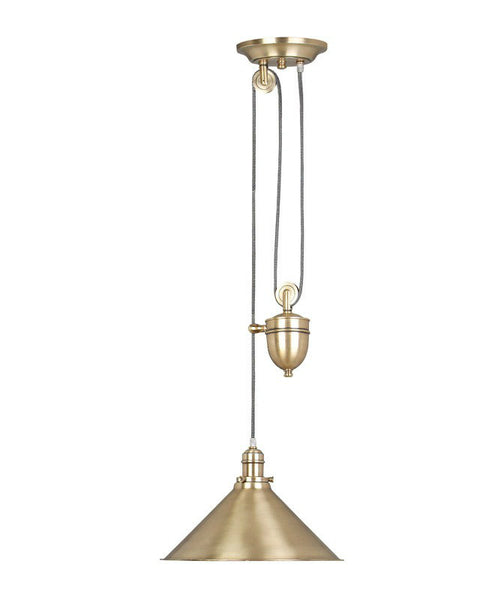 Provence Rise and Fall Pendant | Aged Brass - Magins Lighting Pendant Lead Time: 5 - 6 Weeks Magins Lighting 