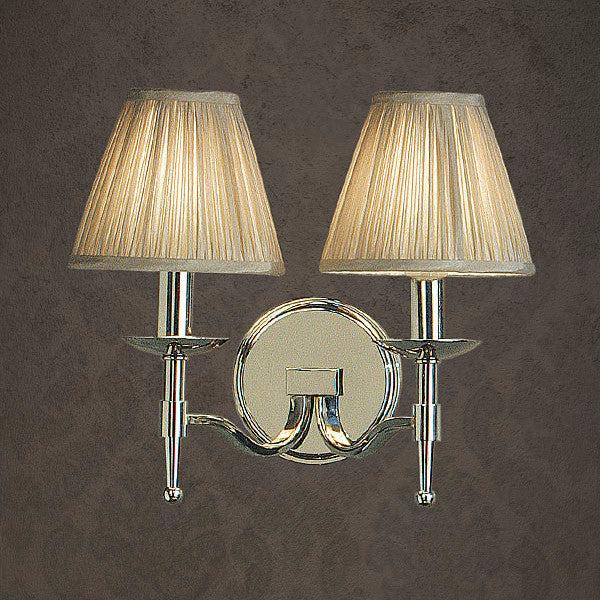 Stanford 2 Light Wall Lamp | Polished Nickel - Magins Lighting Interior Wall Lamps Lead Time: 1 - 2 Weeks Magins Lighting 