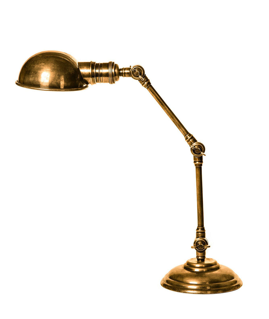 Stamford Desk Lamp - Aged Brass - Magins Lighting Desk & Floor Lamps Usually dispatches within 2-3 days. Please contact us to confirm prior to placing your order. Magins Lighting 