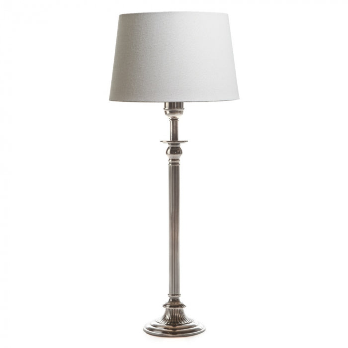 Chelsea Table Lamp Base Antique Silver - Magins Lighting Table Lamps Usually dispatches within 2-3 days. Please contact us to confirm prior to placing your order. Magins Lighting 