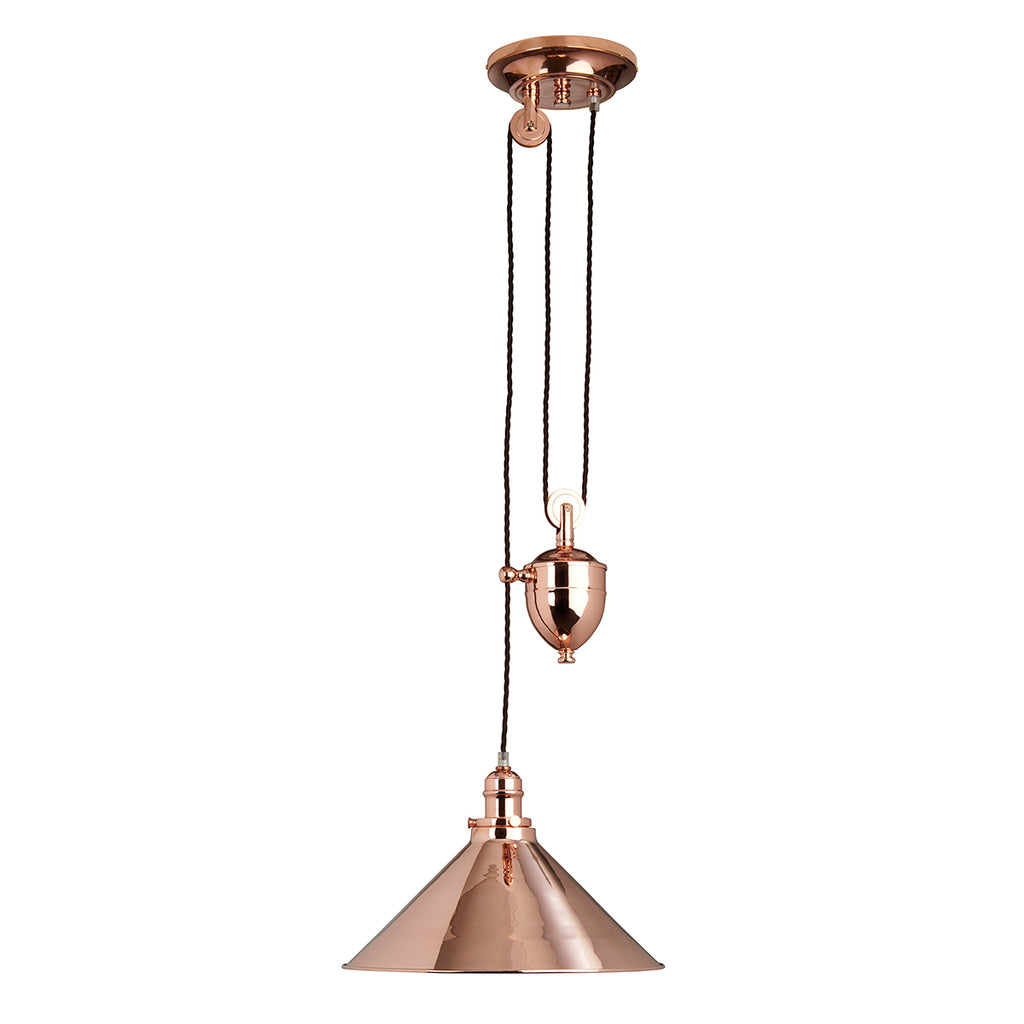 Provence Rise and Fall Pendant | Copper - Magins Lighting Pendant Lead Time: 5 - 6 Weeks Magins Lighting 